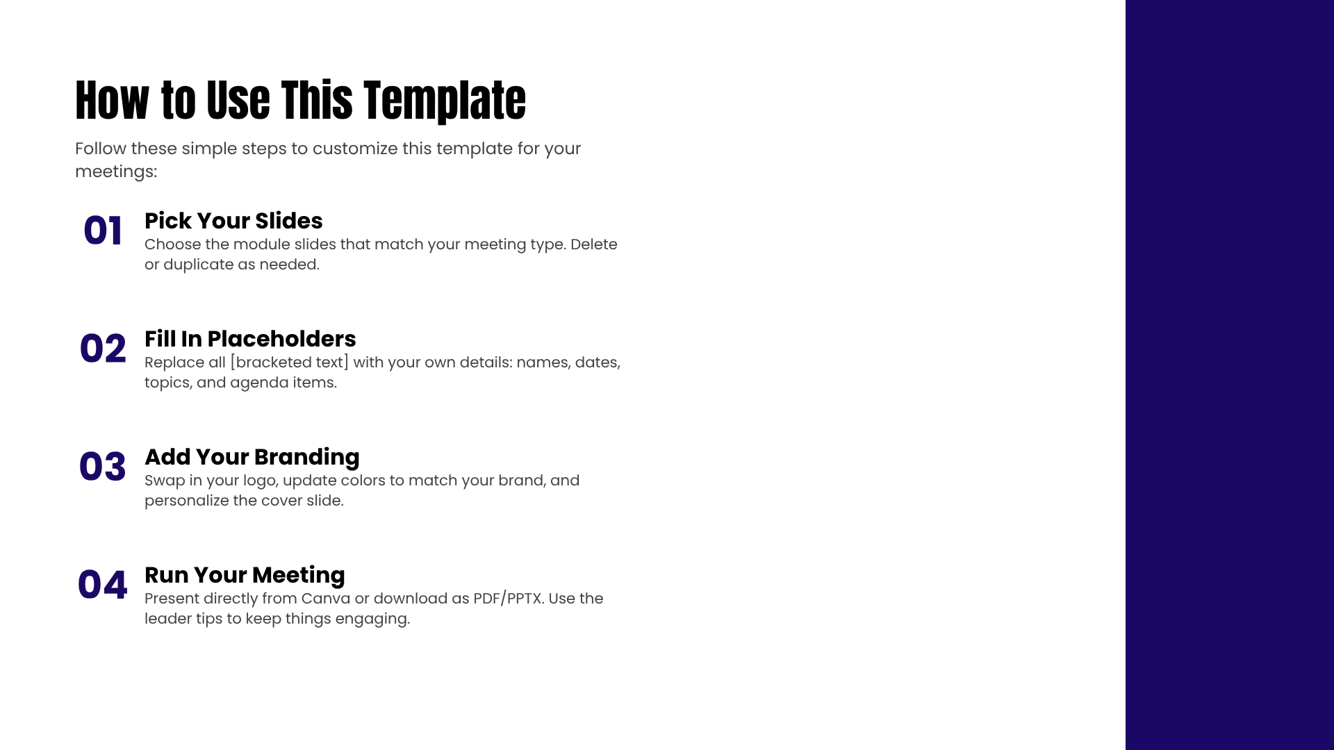 Complete Meeting Deck Toolkit