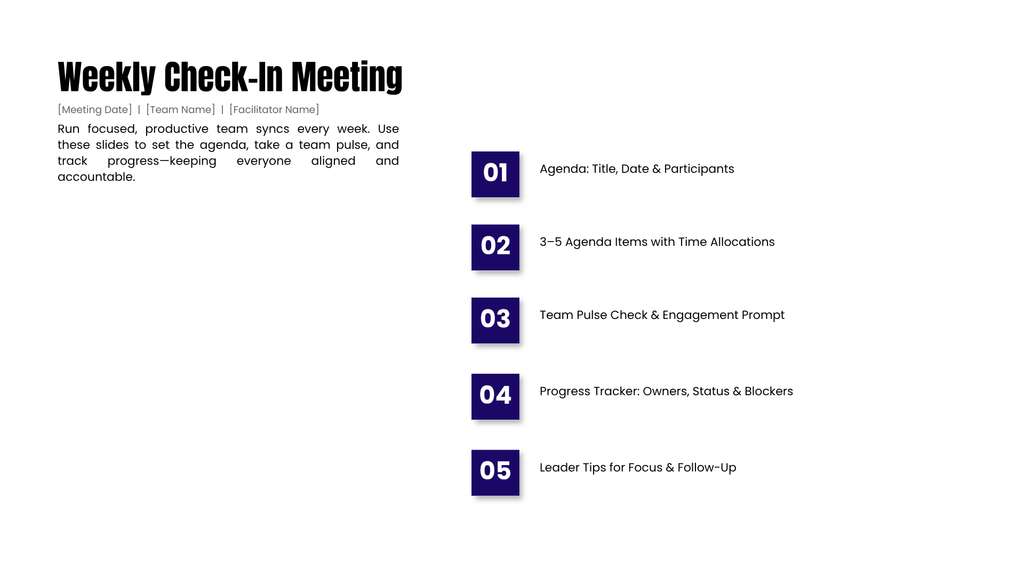 Complete Meeting Deck Toolkit