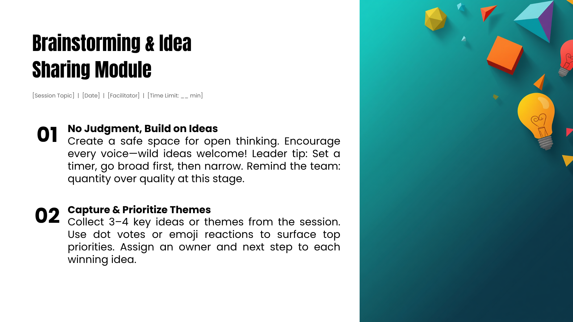 Complete Meeting Deck Toolkit