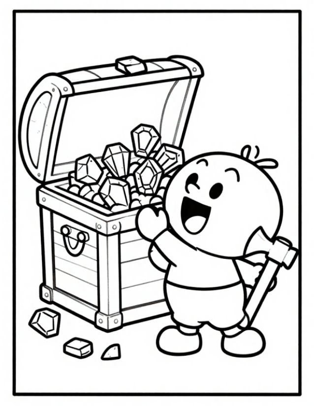Battle Royal Kids Coloring Book