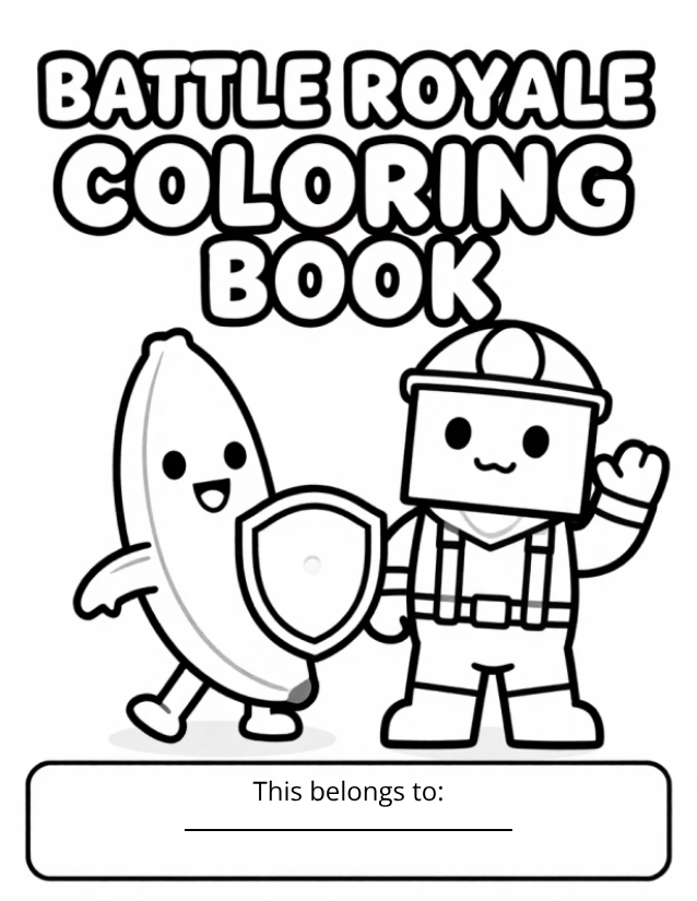 Battle Royal Kids Coloring Book